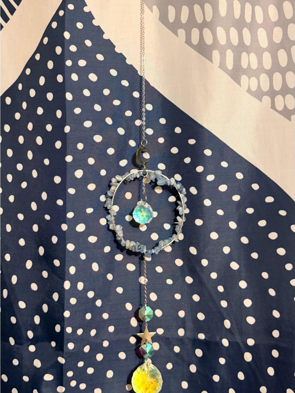 Blue Crystal Hanging Wall Decor - Brand